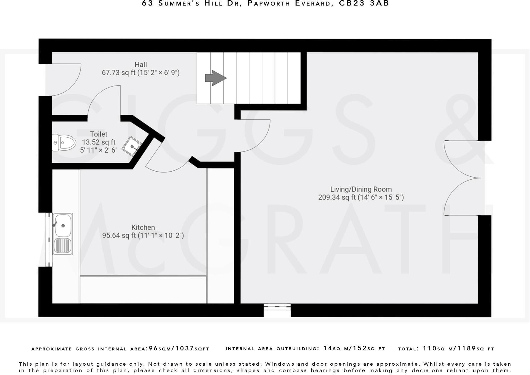 Summers Hill Drive, Papworth Everard, Cambridge, Cambridgeshire, CB23 3AB floorplan