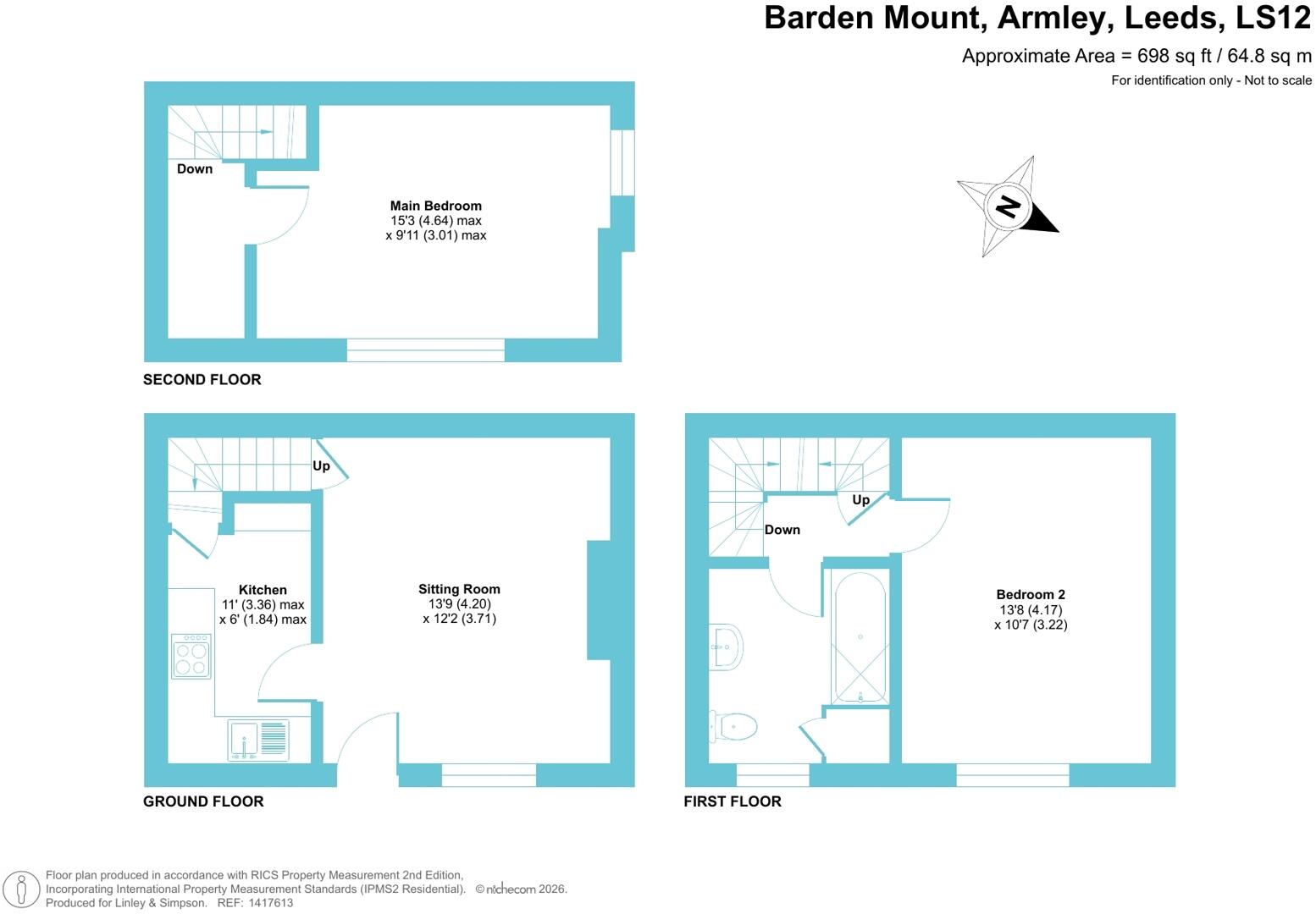Barden Mount, Armley, Leeds, LS12 floorplan