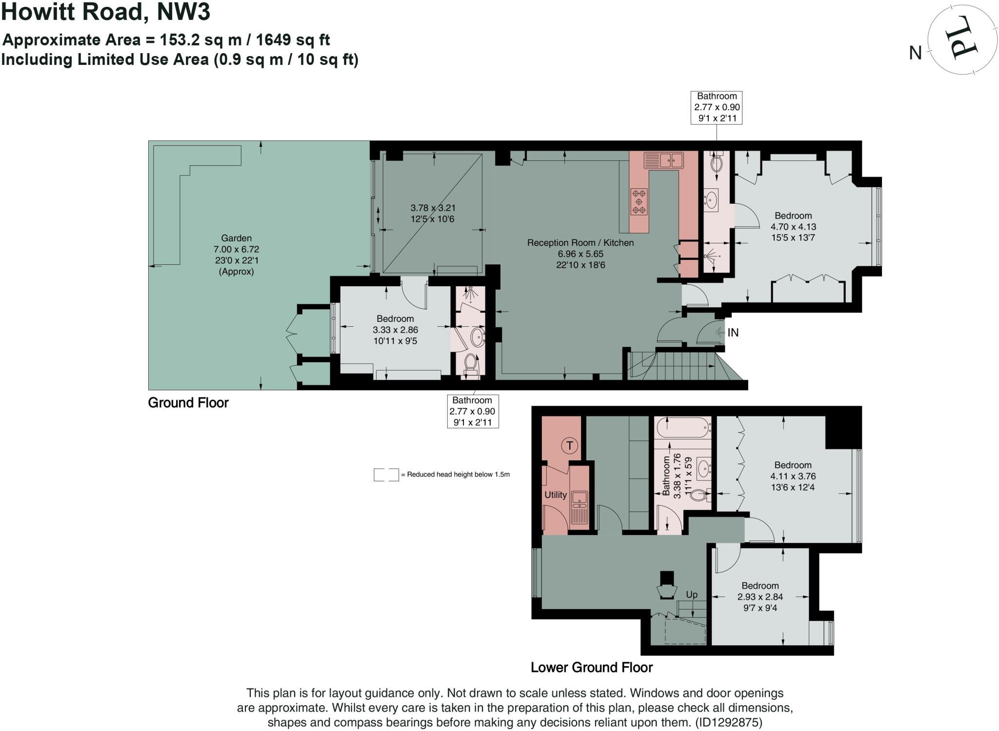 Howitt Road, Belsize Park, London, NW3 floorplan