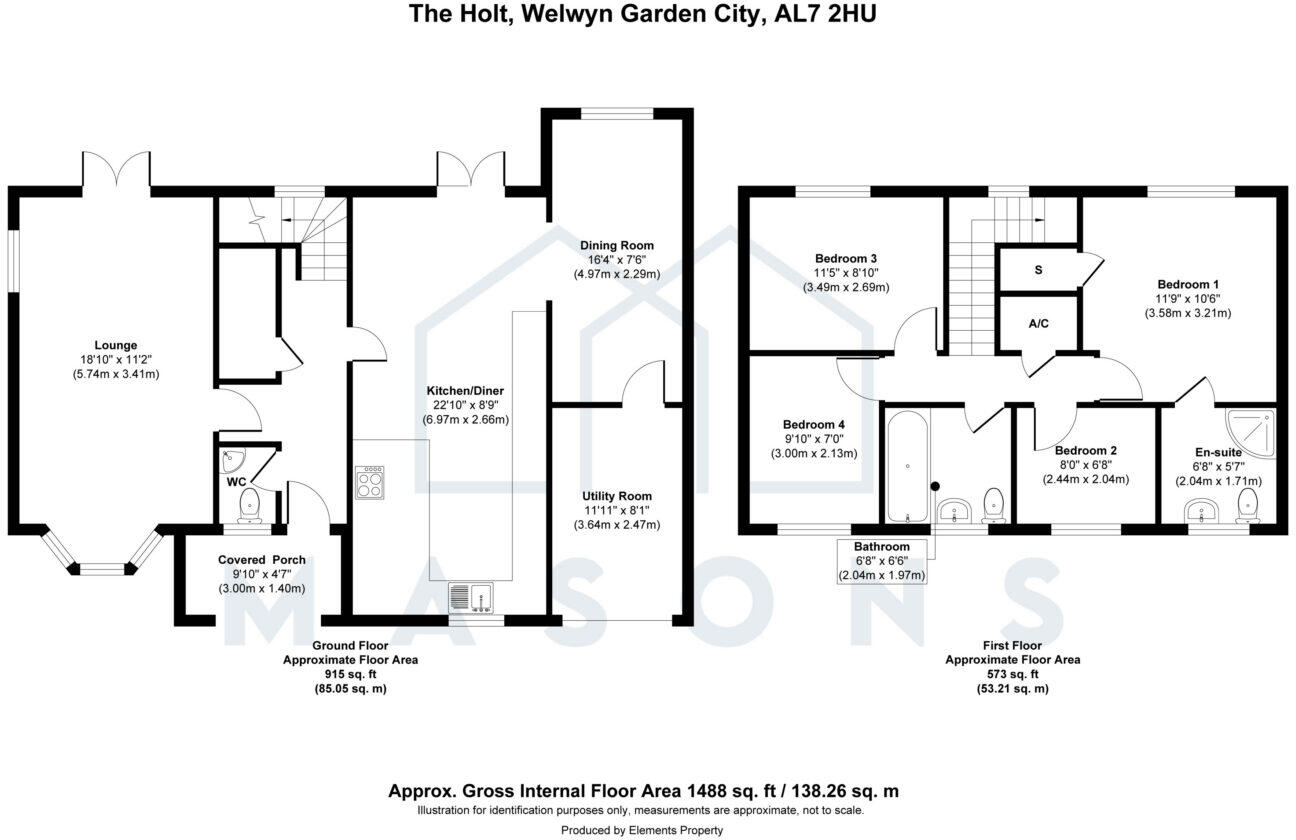 The Holt, Welwyn Garden City, Hertfordshire, AL7 2HU floorplan