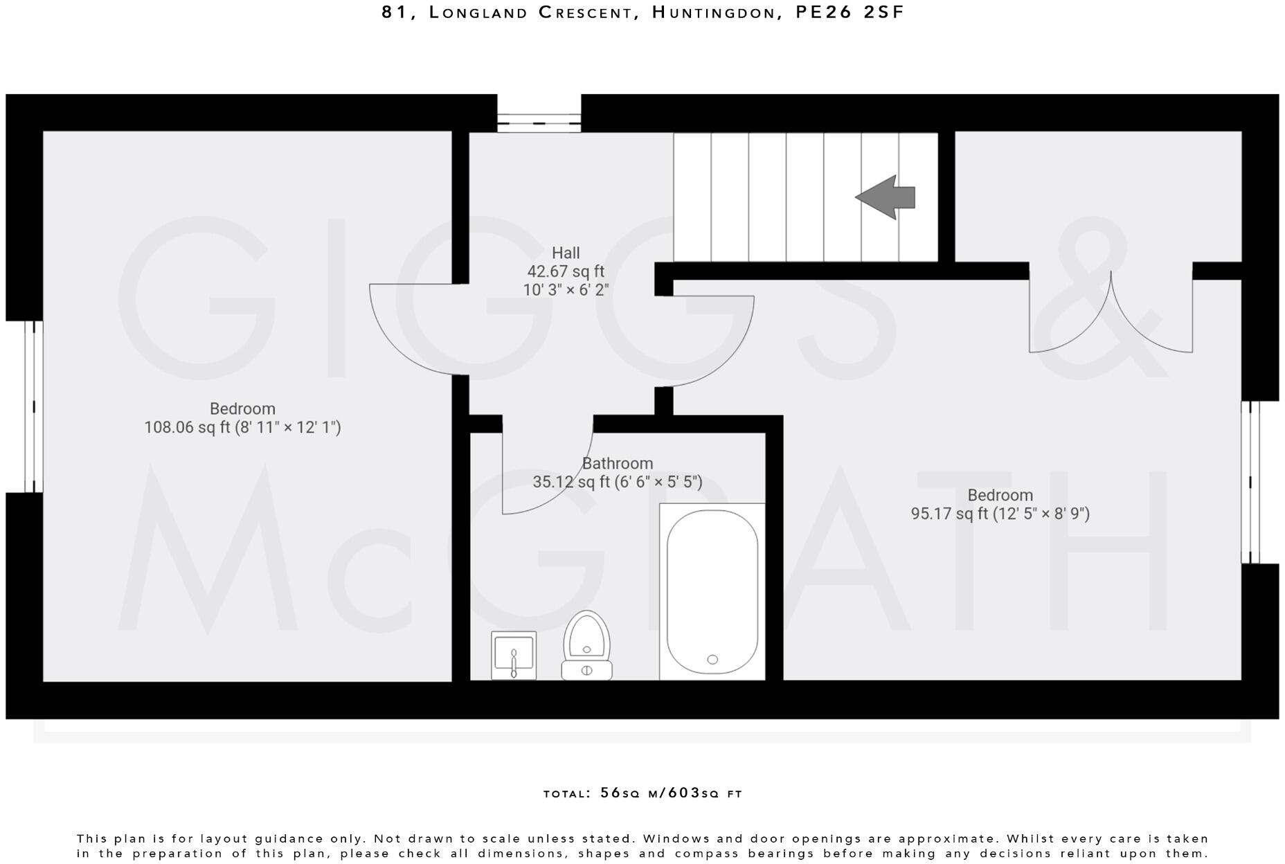 Longland Crescent, Bury, Ramsey, Huntingdon, Cambridgeshire, PE26 2SF floorplan