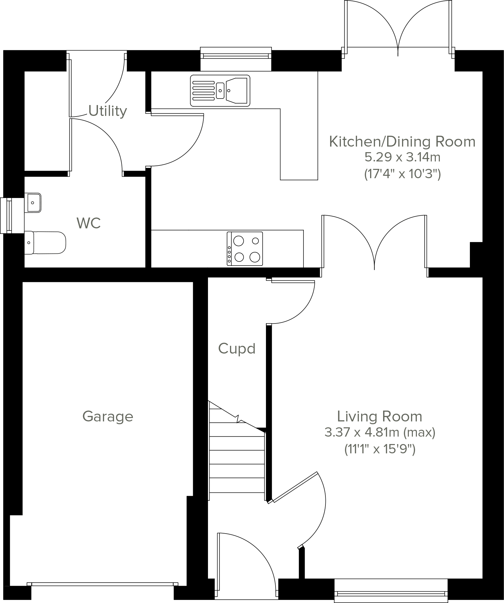 Compass Point, Northampton Road, Market Harborough, Leicestershire, 
LE16 9HW floorplan