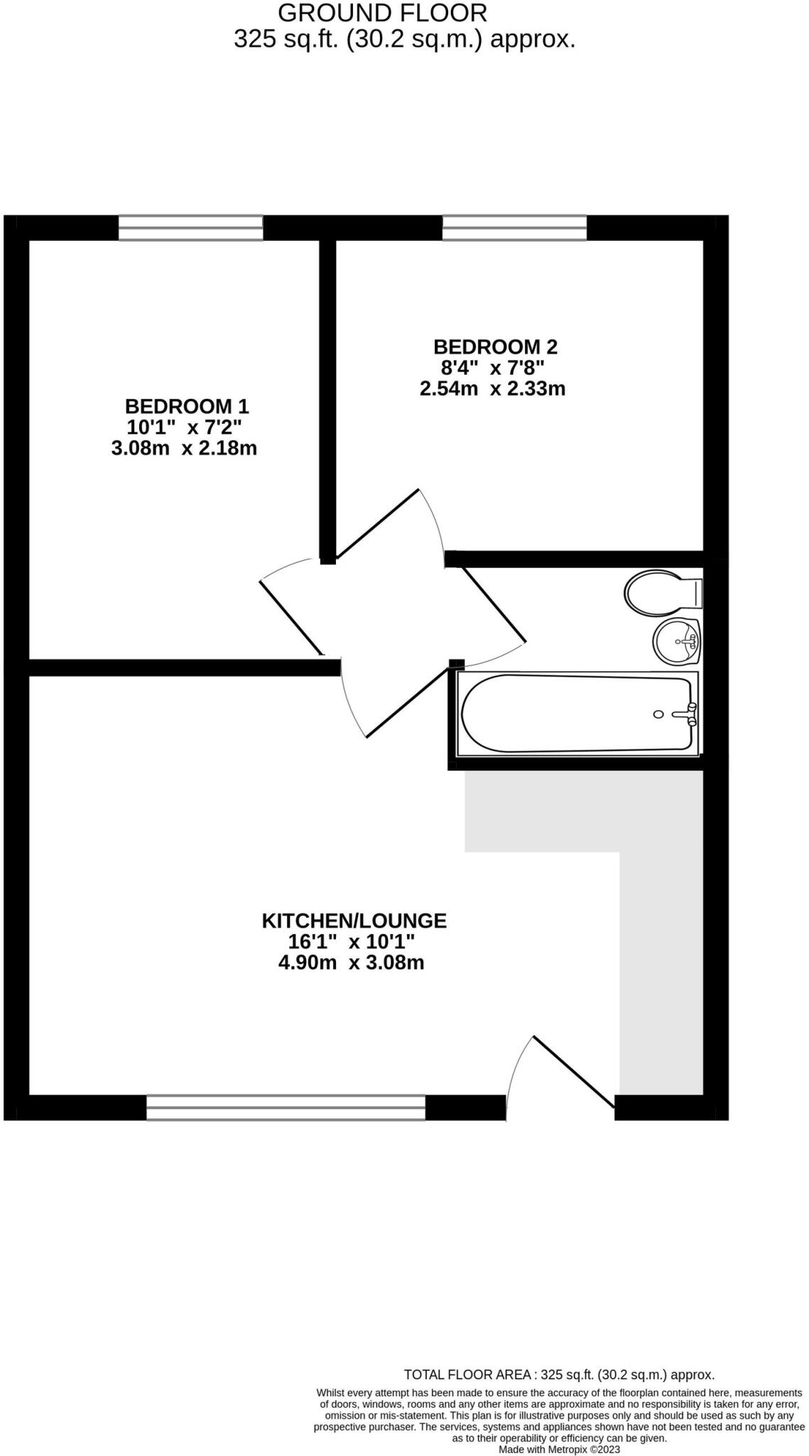 Modern Apartment with Private Balcony in Hunstanton floorplan