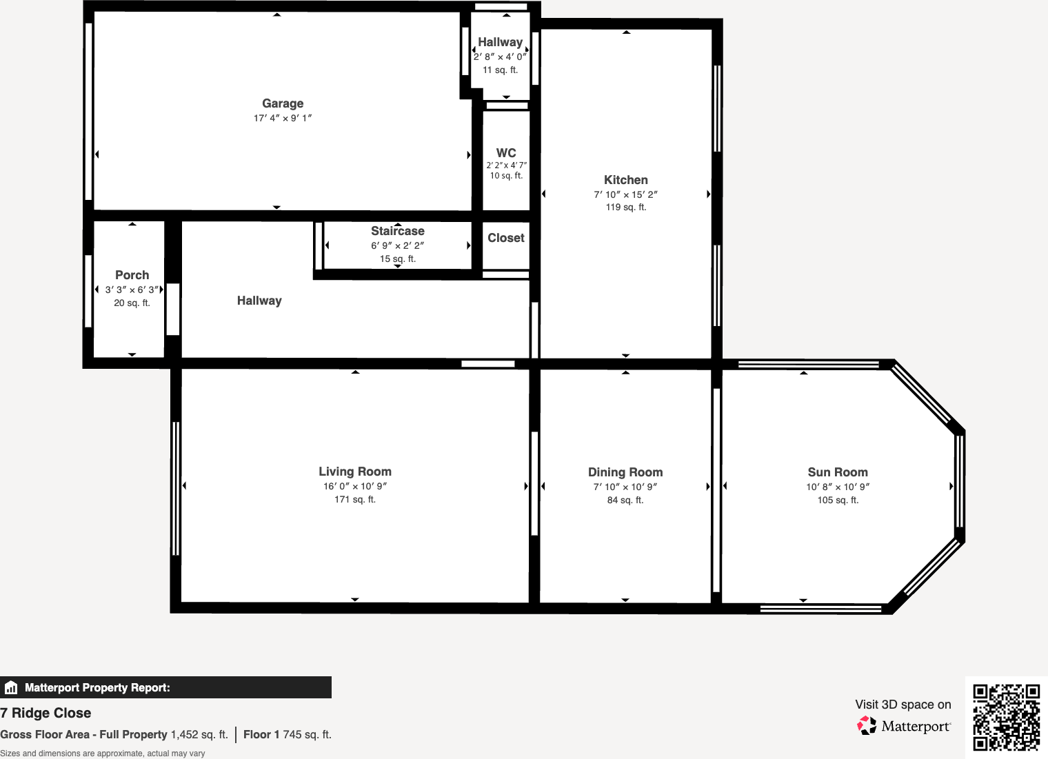 Ridge Close, Hadfield, GLOSSOP, SK13 2EA floorplan