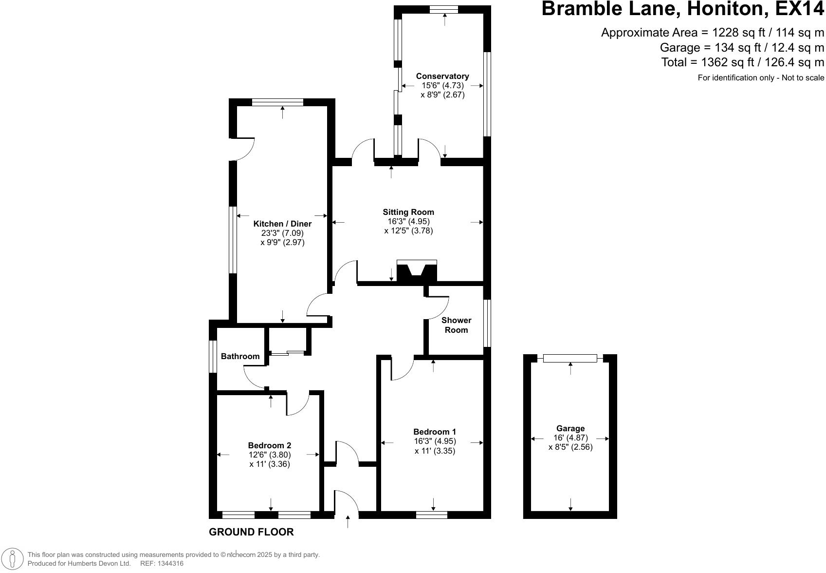 3, Bramble Lane, Honiton, Devon floorplan