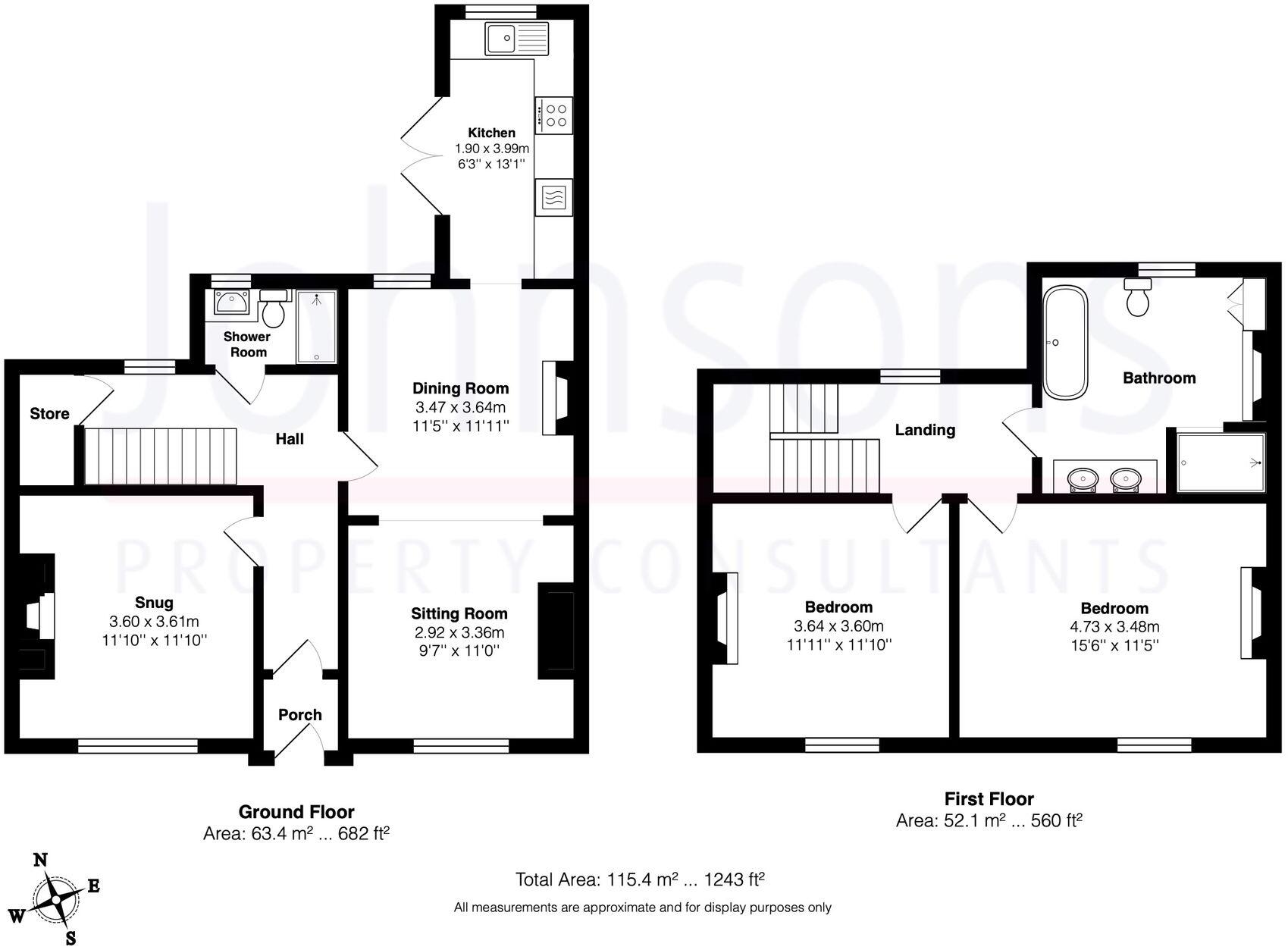 20, Albert Road, Evesham, WR11 floorplan