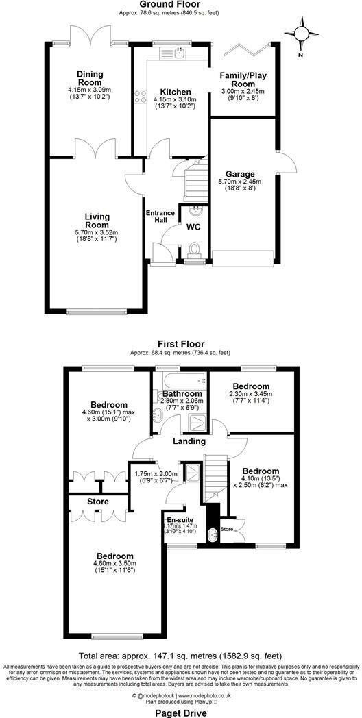 Paget Drive, Billericay floorplan