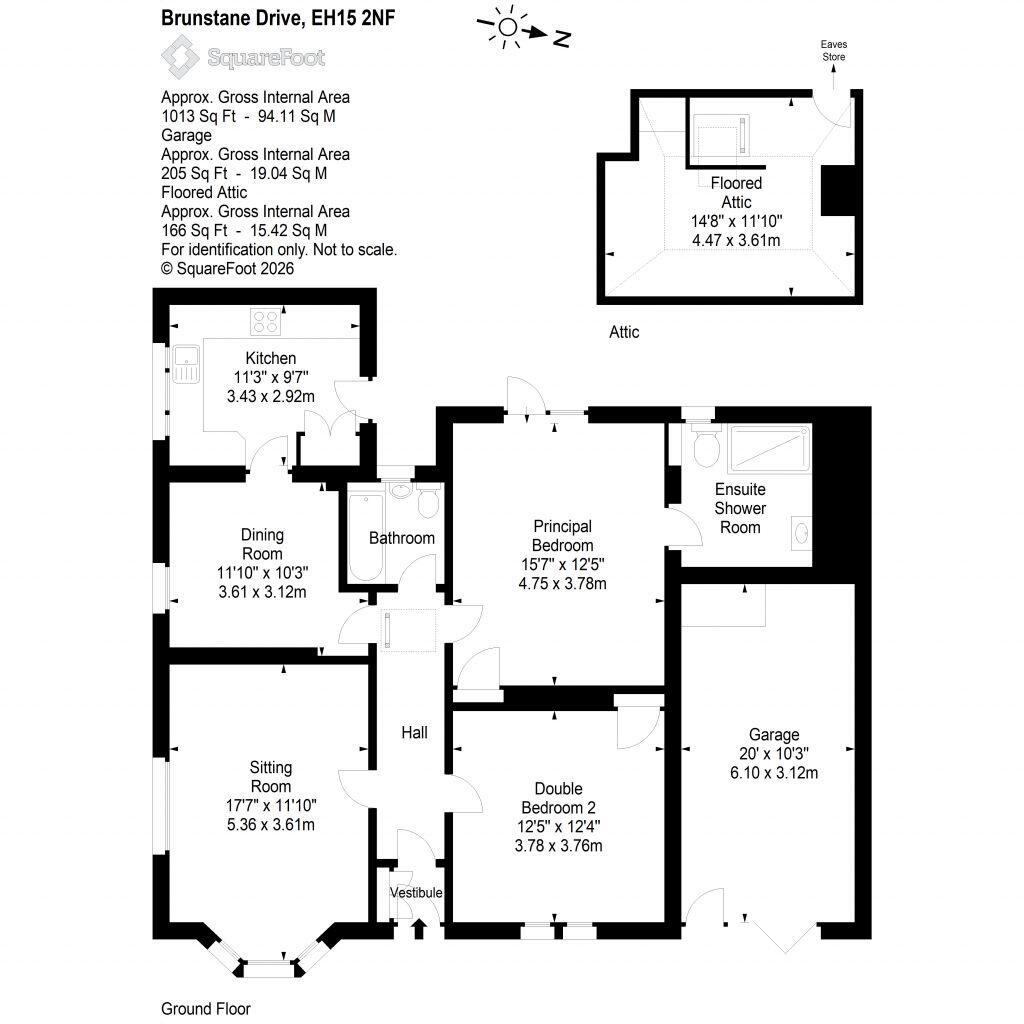 22 Brunstane Drive, Edinburgh, EH15 2NF floorplan