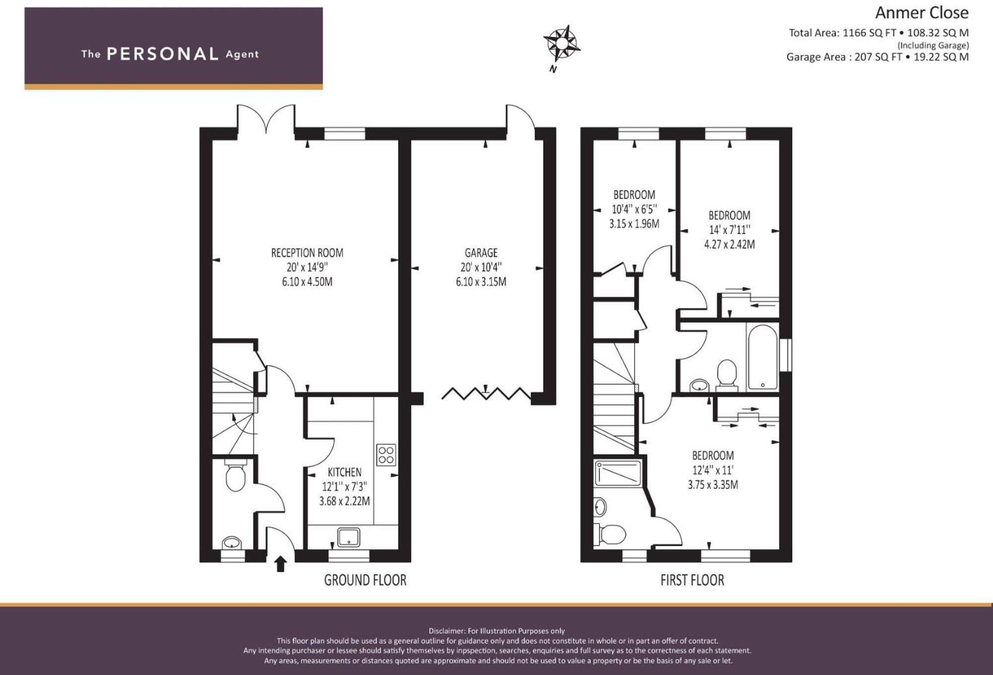 Anmer Close, Tadworth, KT20 floorplan