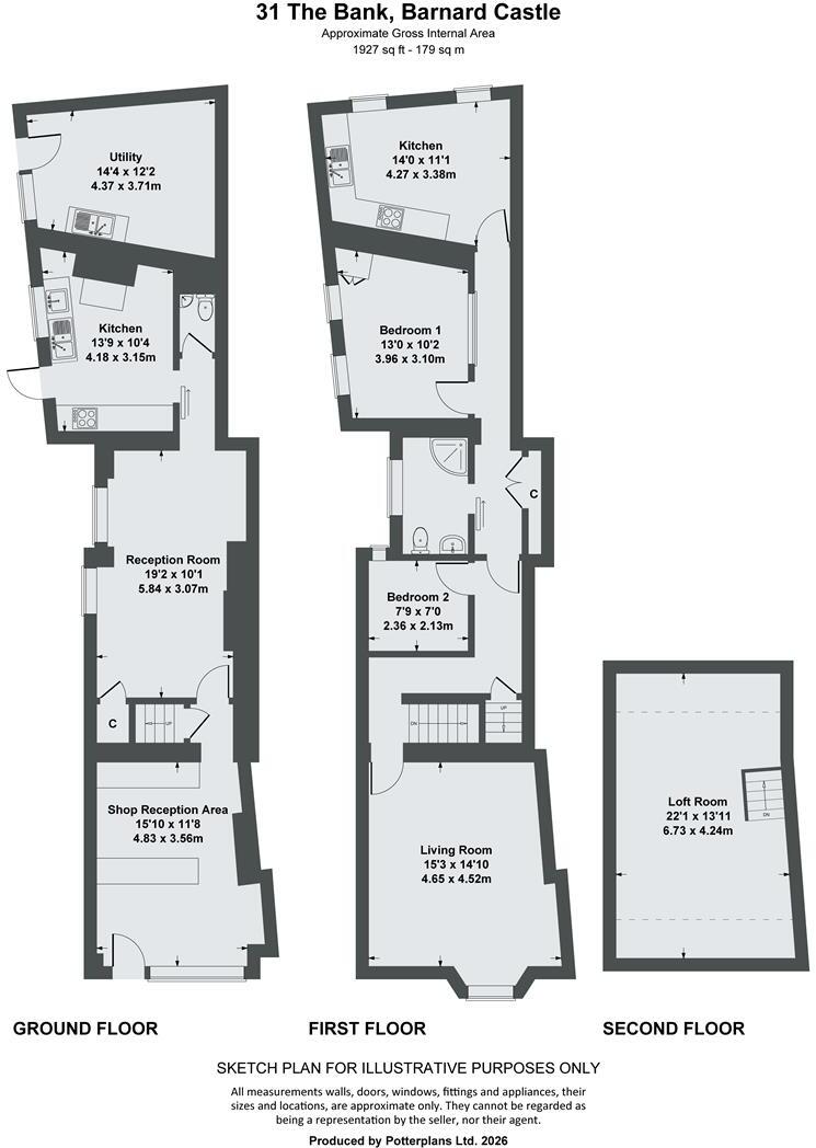 Rice Go, 31 The Bank, Barnard Castle floorplan