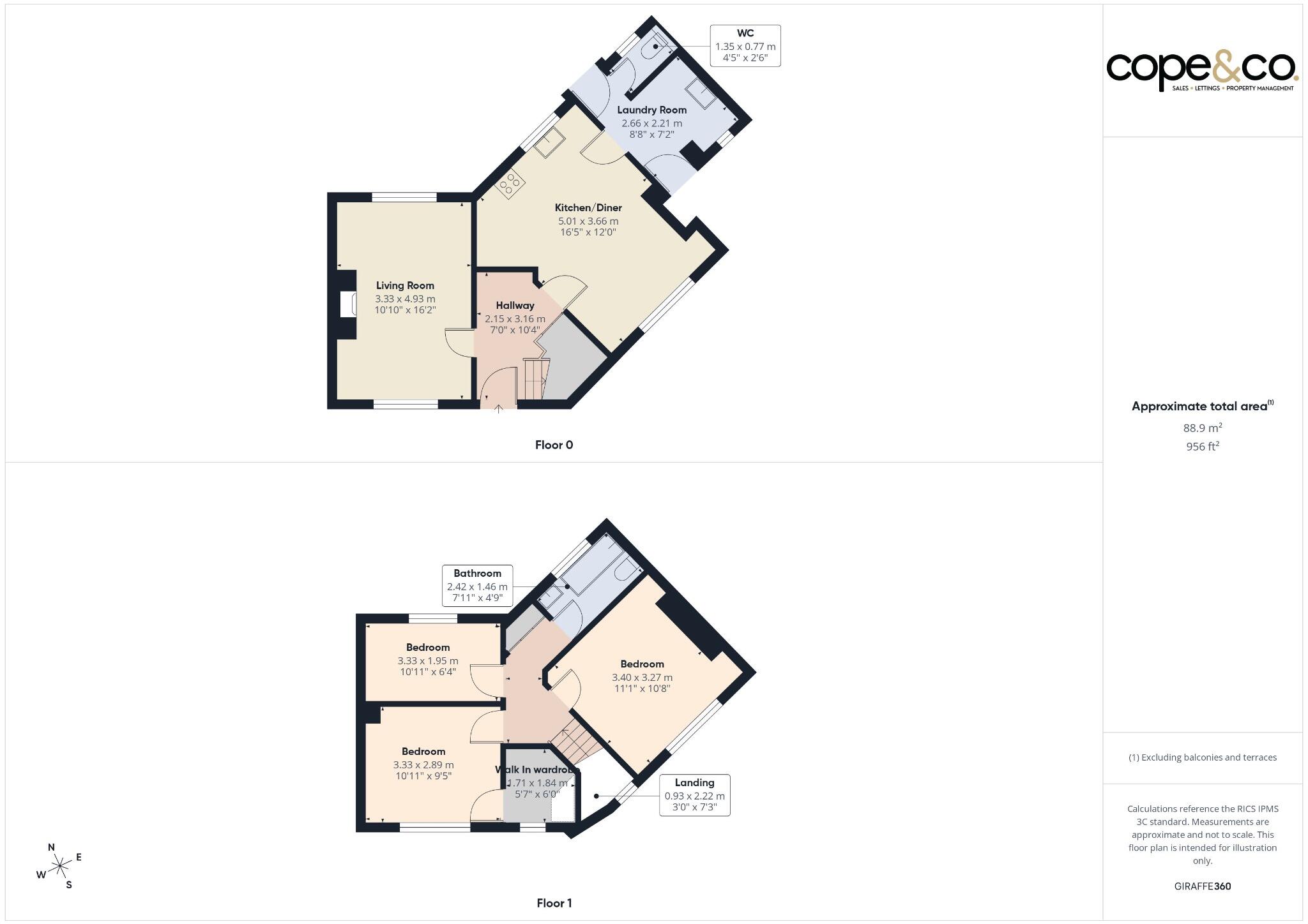 Larch Avenue, Ripley, Derbyshire, DE5 3PD floorplan
