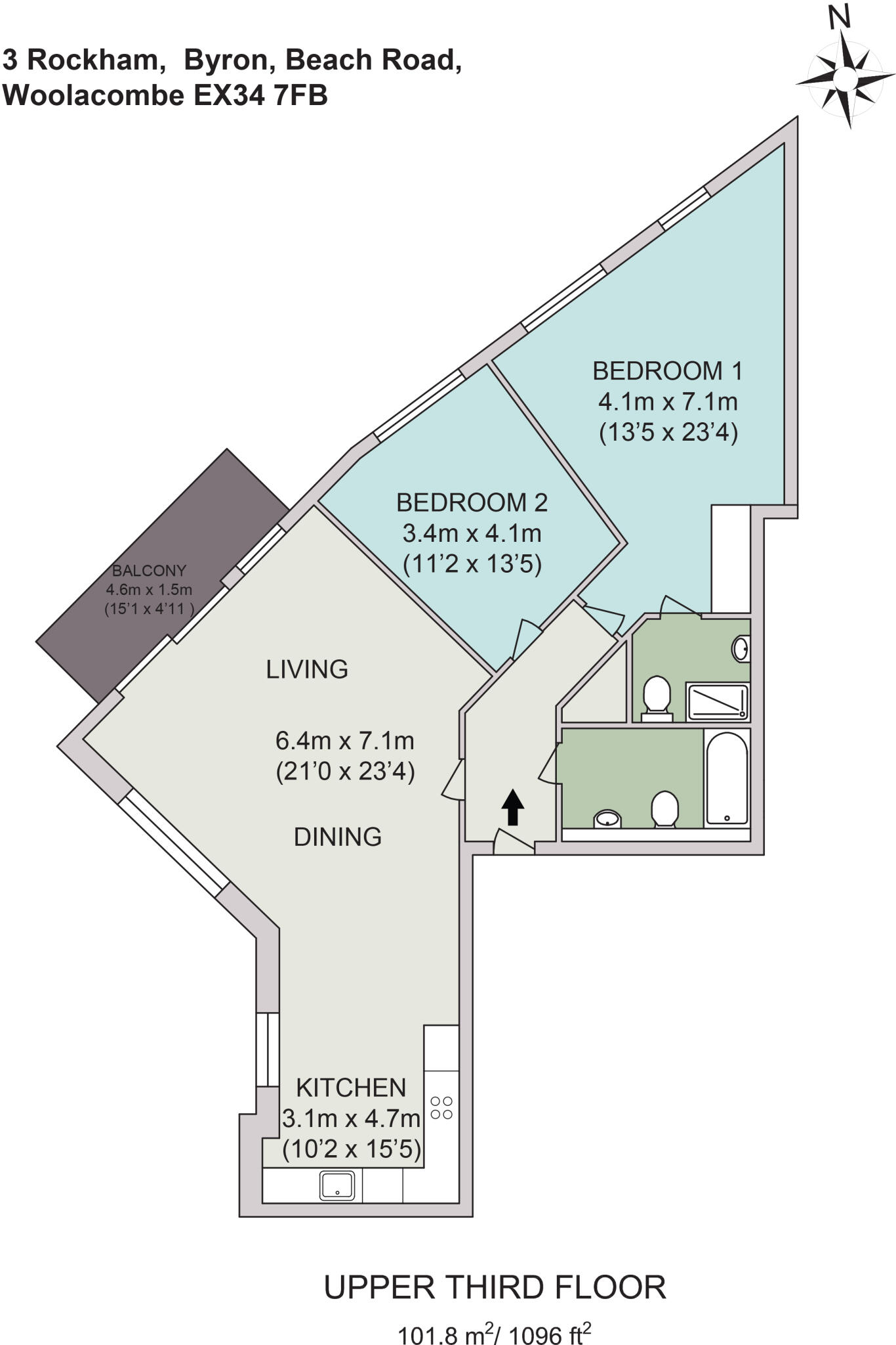Beach Road, Woolacombe, Devon, EX34 floorplan