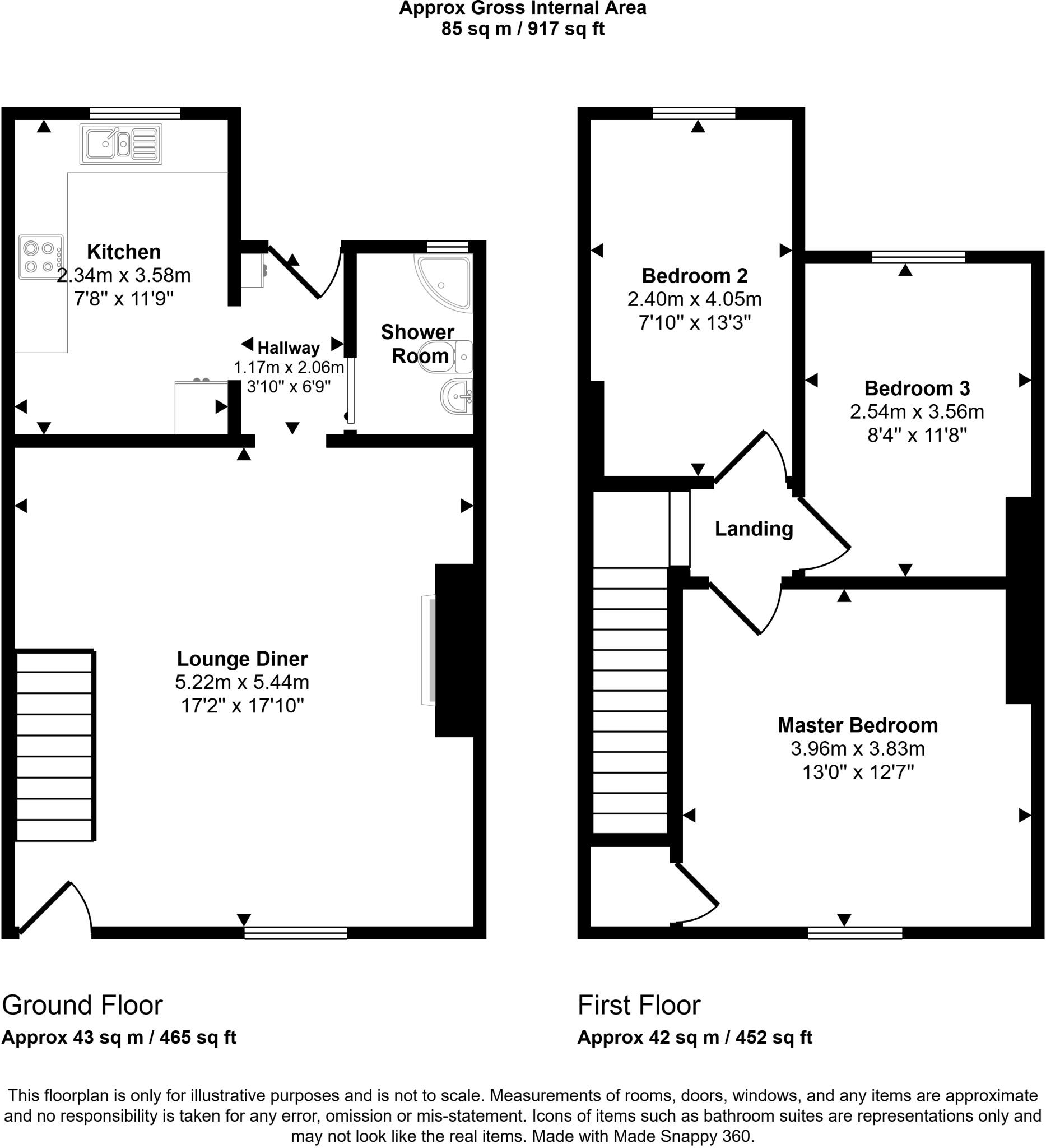 Holmside Terrace, Craghead, Stanley, Durham, DH9 6ET floorplan