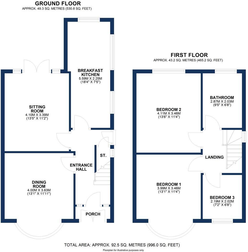 Ash Grove, Timperley floorplan
