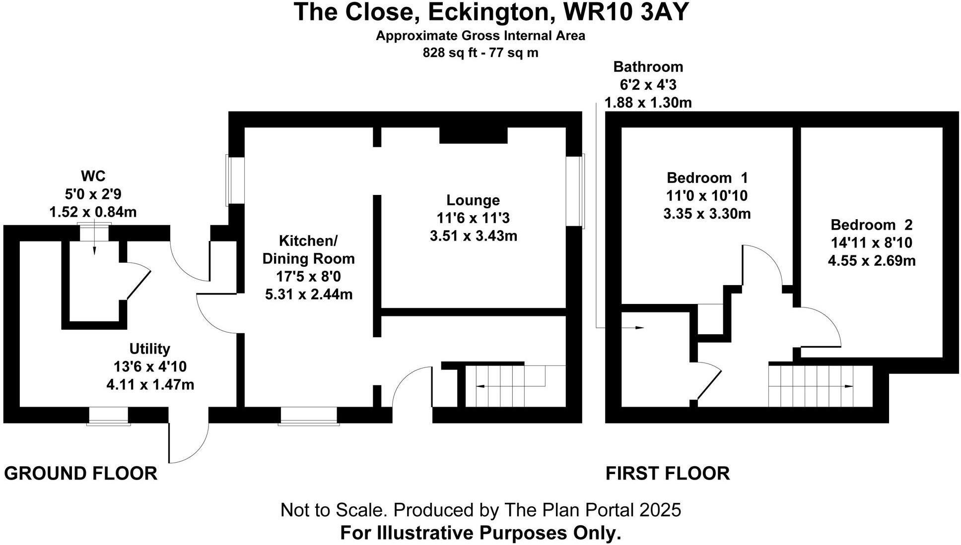 The Close, Eckington, WR10 floorplan