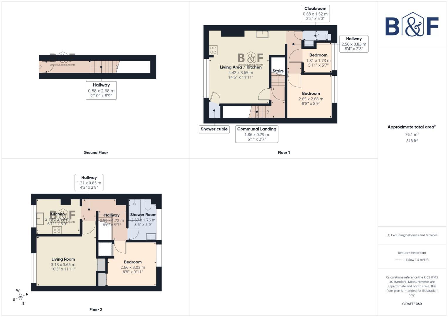 Maisonette Flat 92a High Street, Staple Hill floorplan