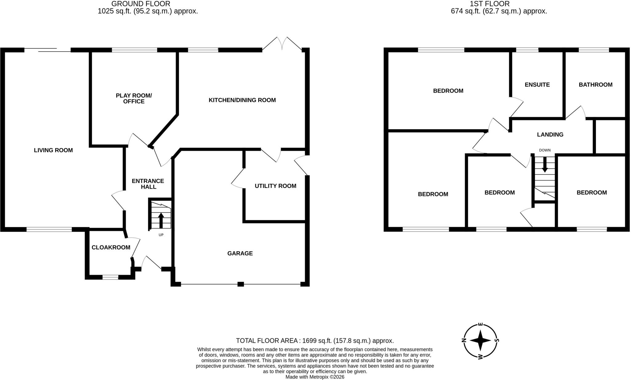 3, Saxon Way, Ledbury, Herefordshire, HR8 floorplan