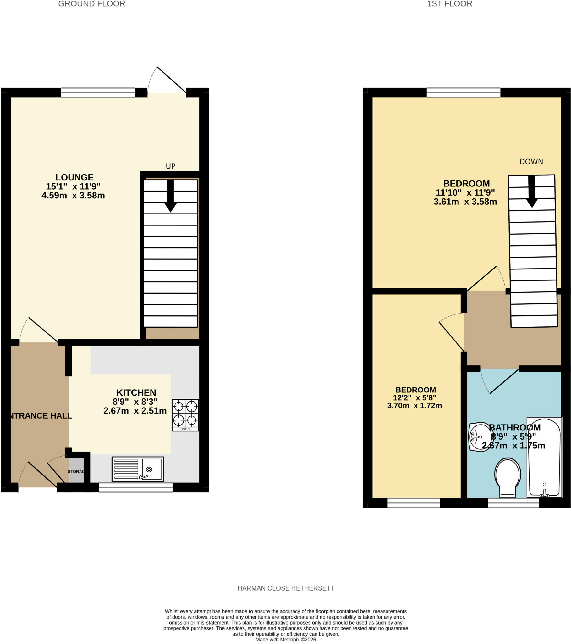Harman Close, Hethersett, Norwich, Norfolk, NR9 floorplan