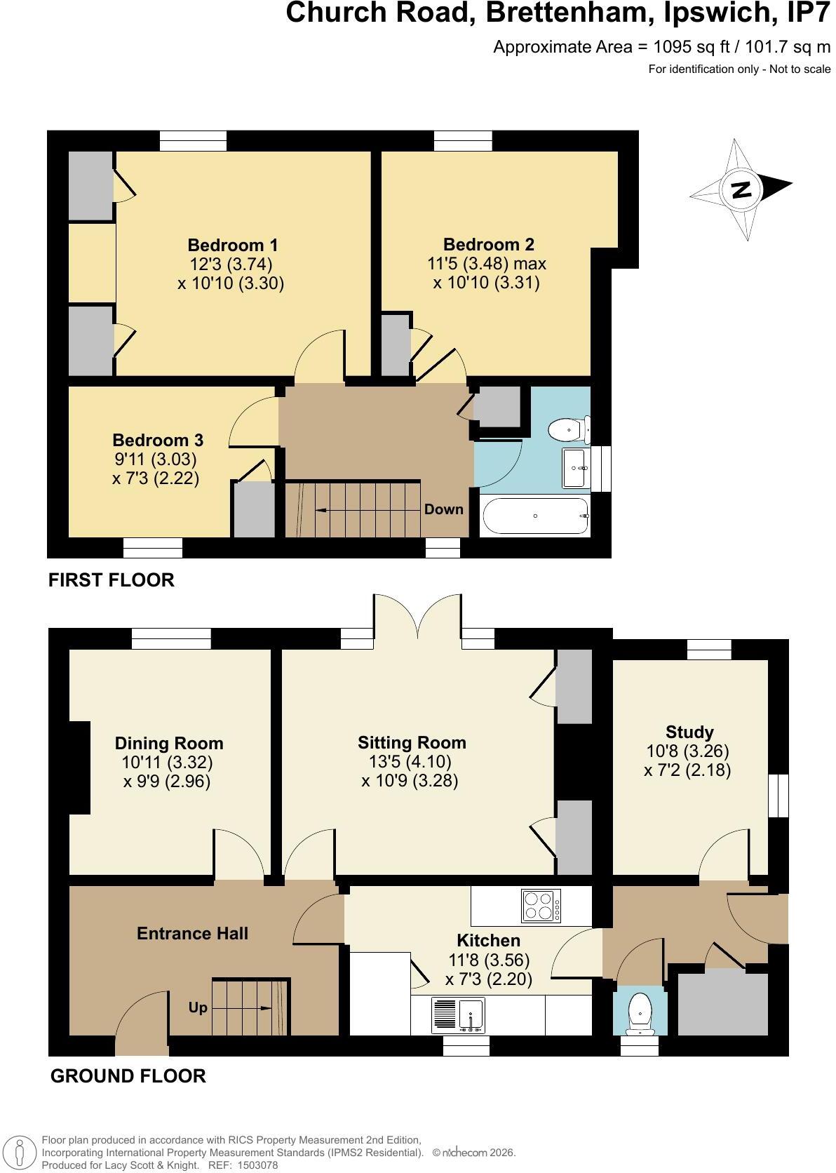Church Road, Brettenham, Ipswich, Suffolk, IP7 floorplan
