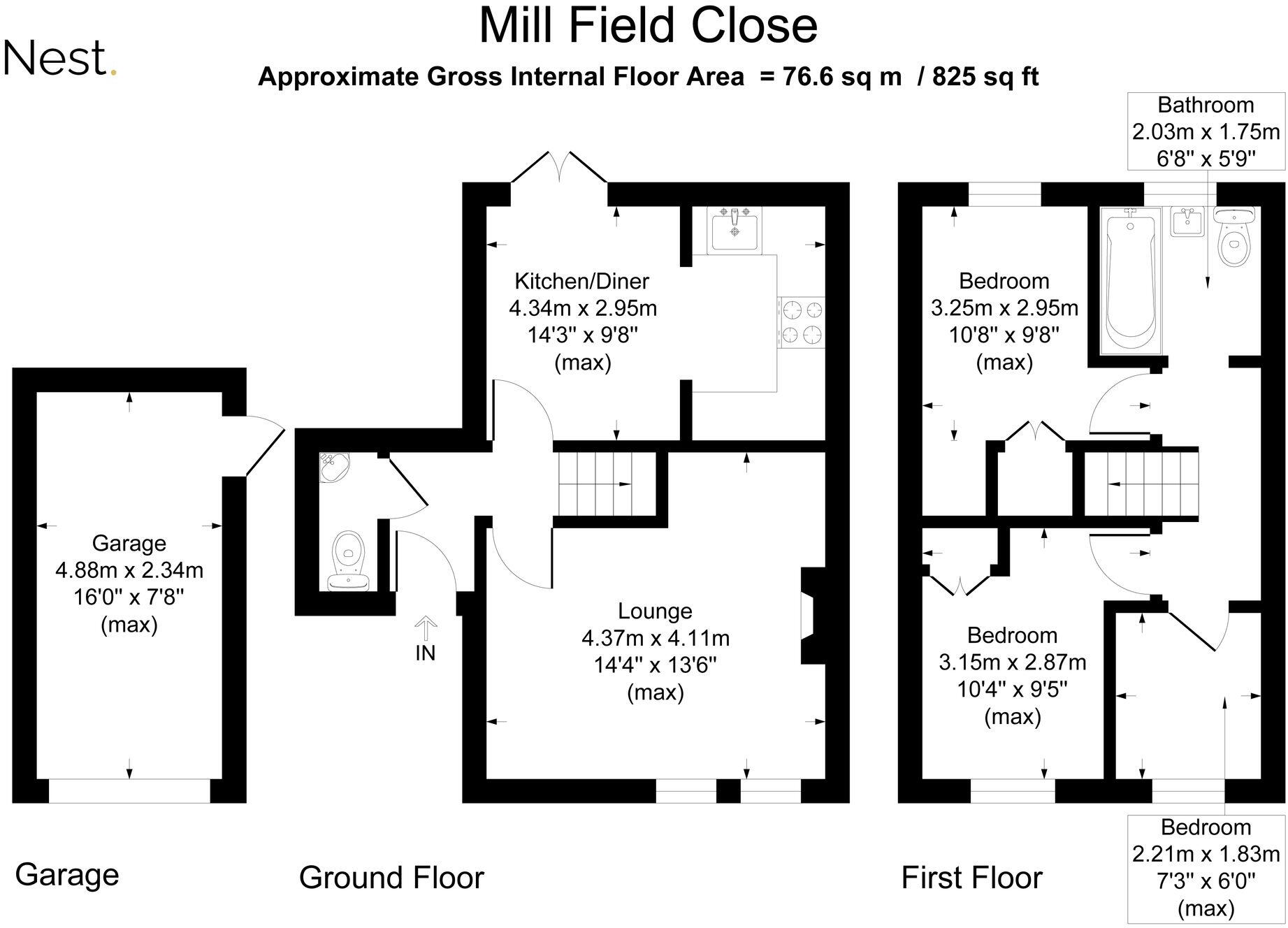 Mill Field Close, Rayleigh, SS6 floorplan