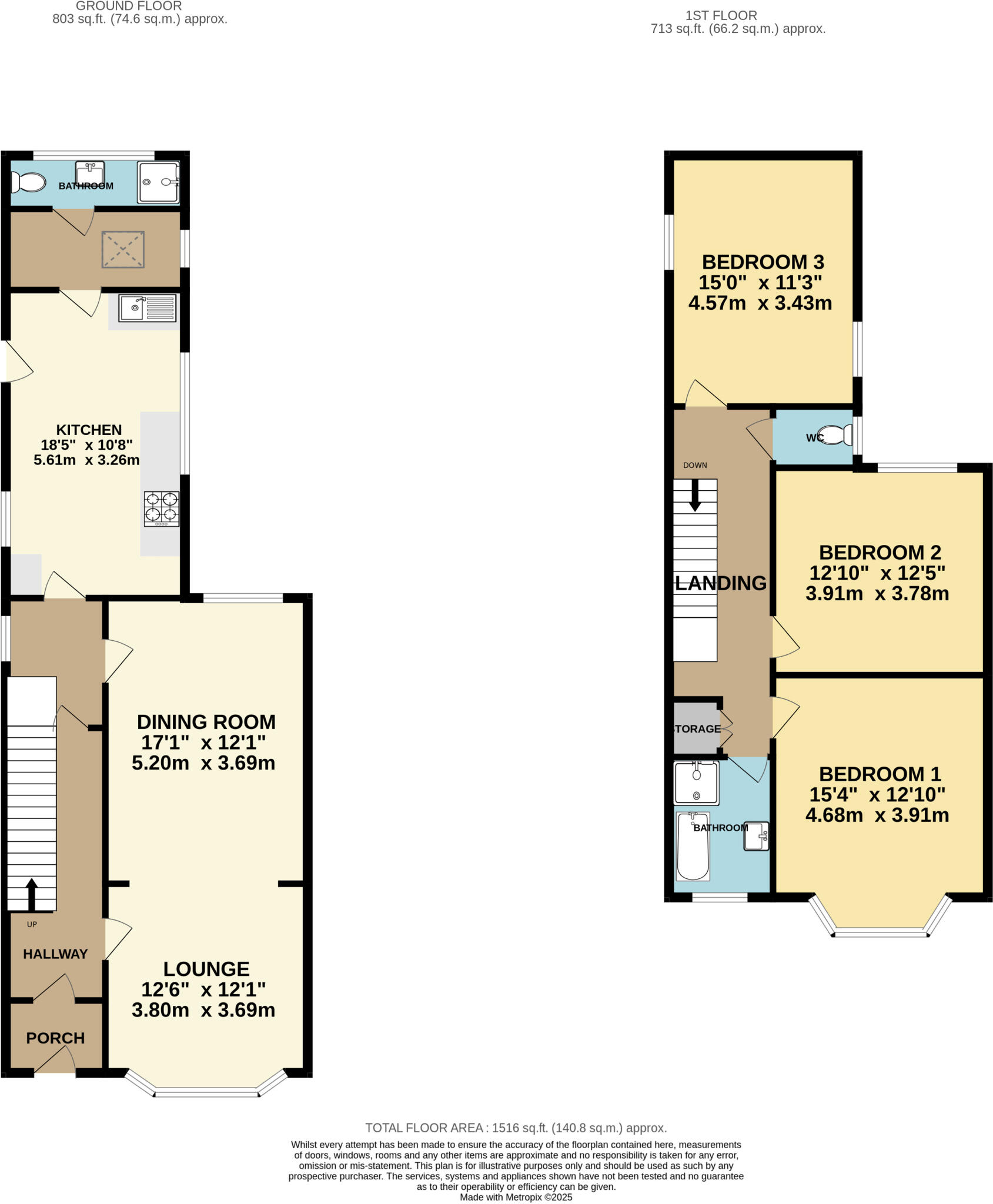 Mansfield Road, Lower Parkstone, Poole, Dorset, BH14 floorplan