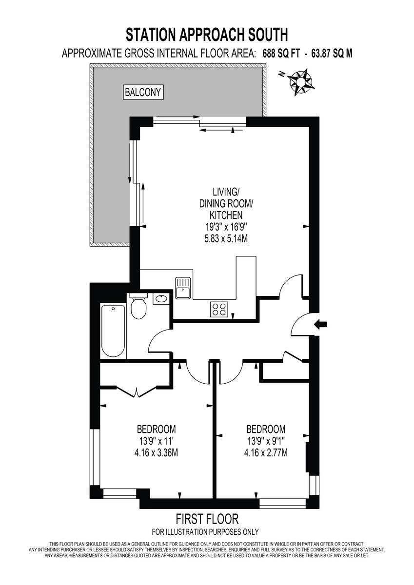 Station Approach South, Welling floorplan