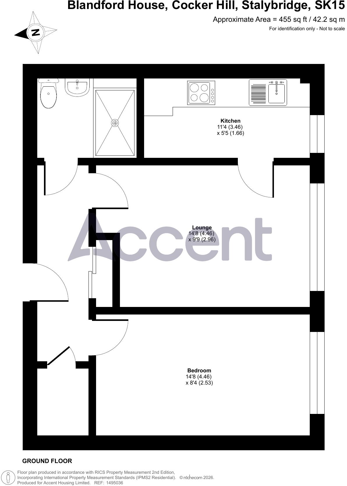 Blandford House, Cocker Hill, Stalybridge, Tameside, SK15 1AQ floorplan