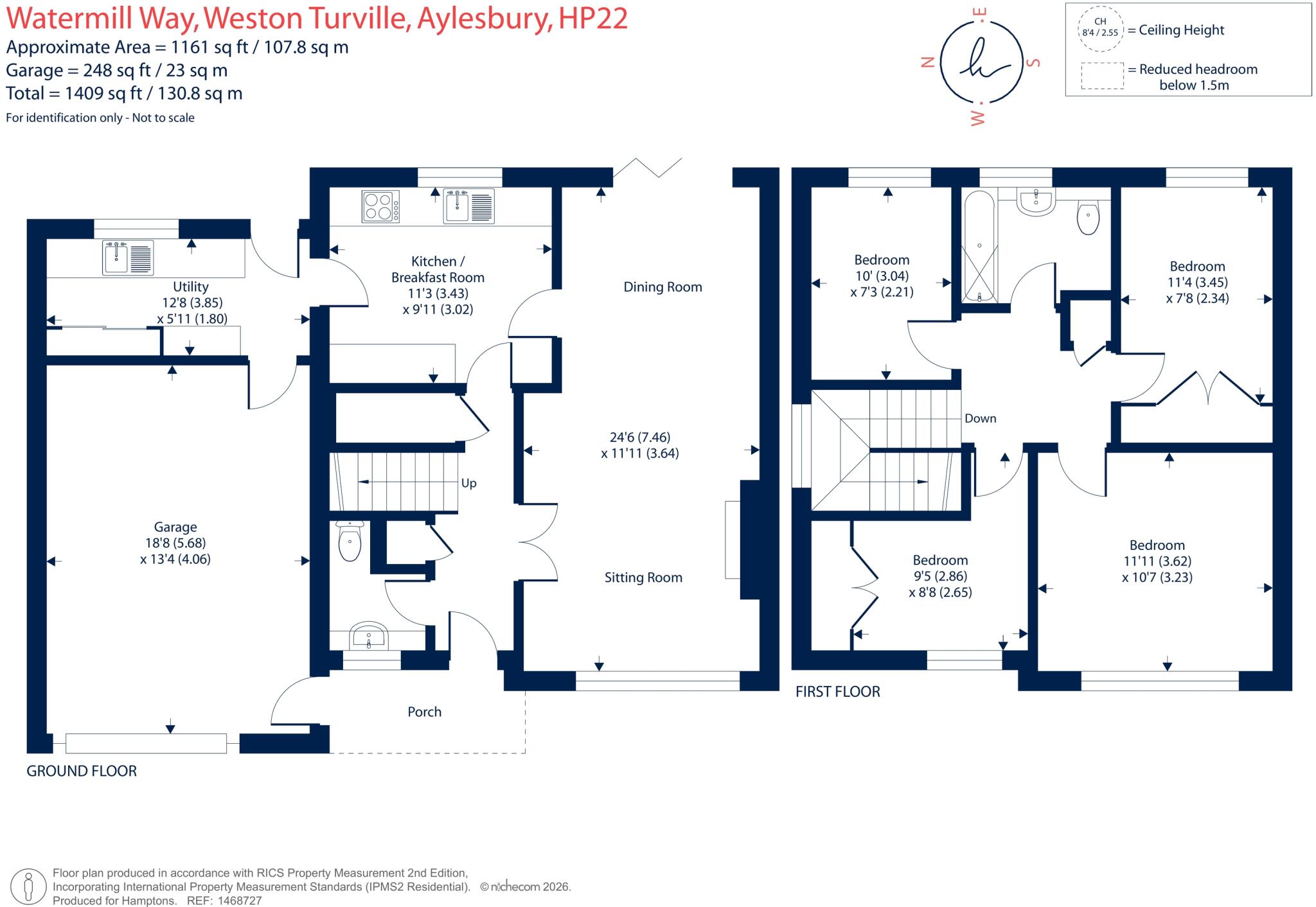 Watermill Way, Weston Turville, HP22 floorplan
