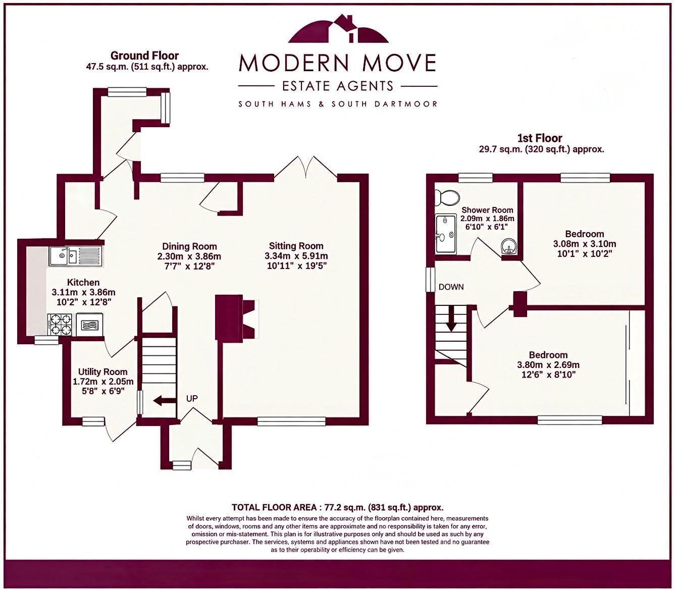 Tweenaways, Buckfastleigh floorplan