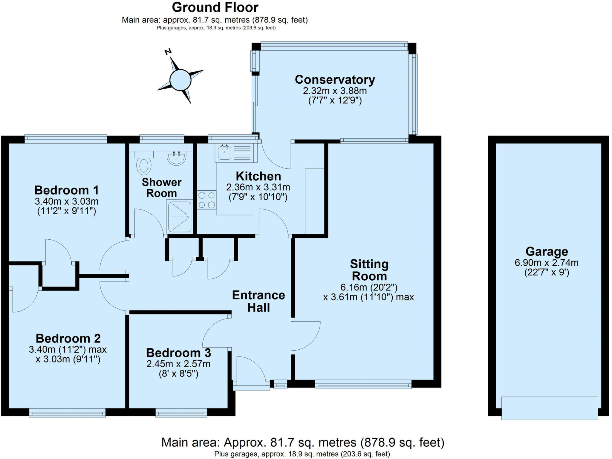 Coombe Meadows, Chillington, Devon floorplan