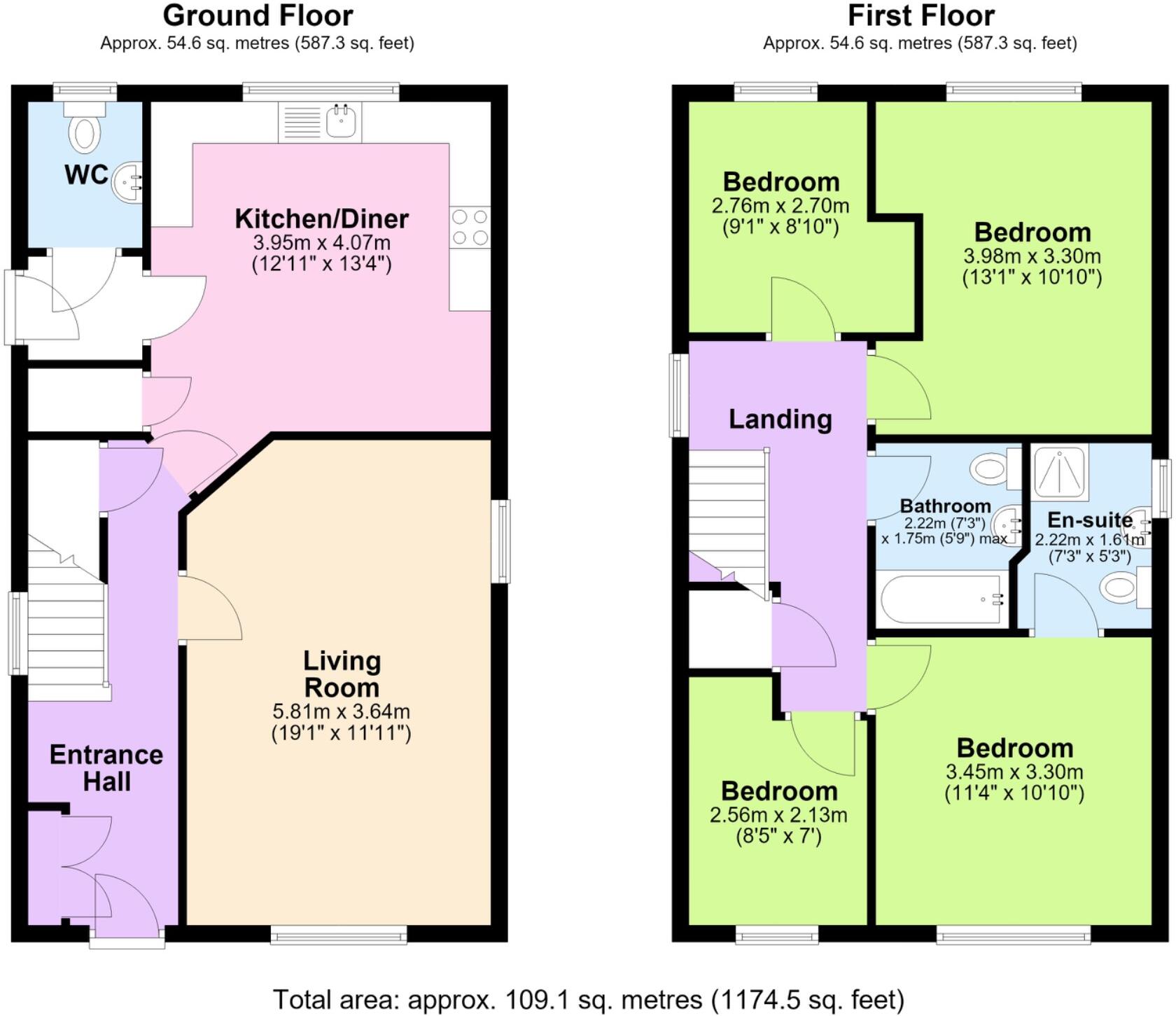 Westone Close, Donnington Wood, Telford, Shropshire, TF2 7QB floorplan