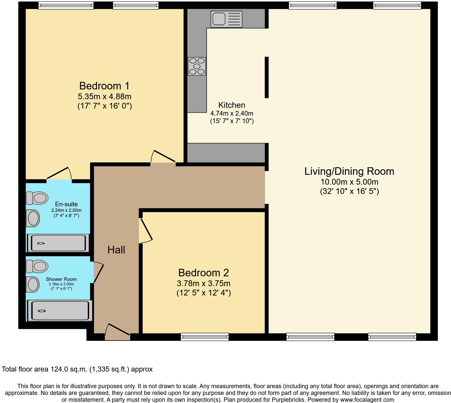632 Radford Road, Nottingham, NG7 floorplan