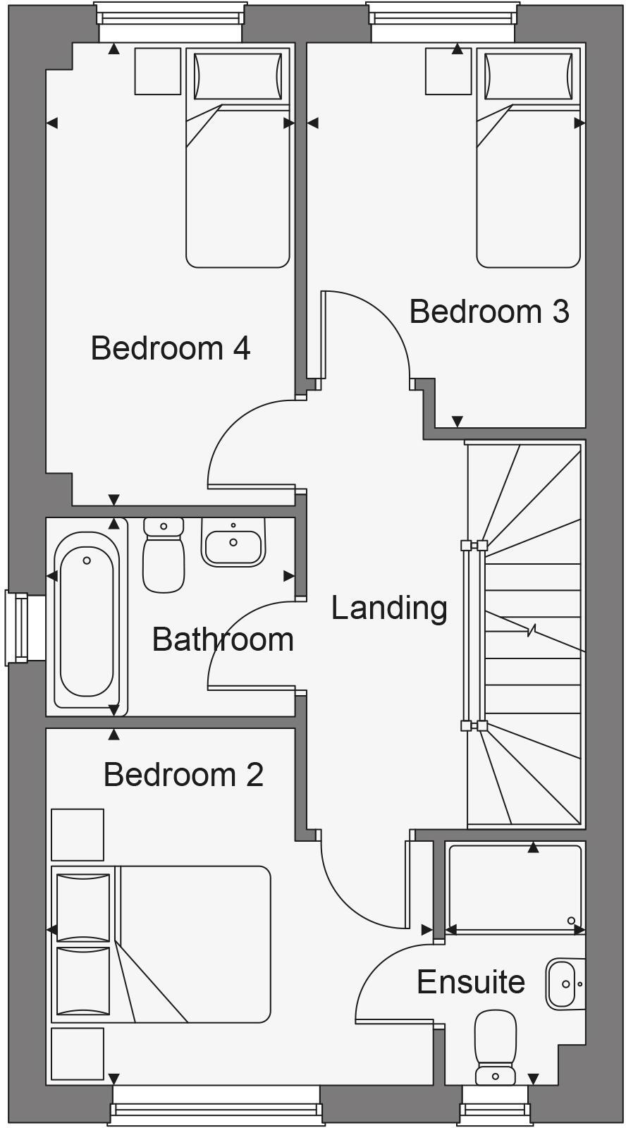 Ffordd Y Felen, 
Carway, 
Kidwelly 
SA17 4BB
 floorplan