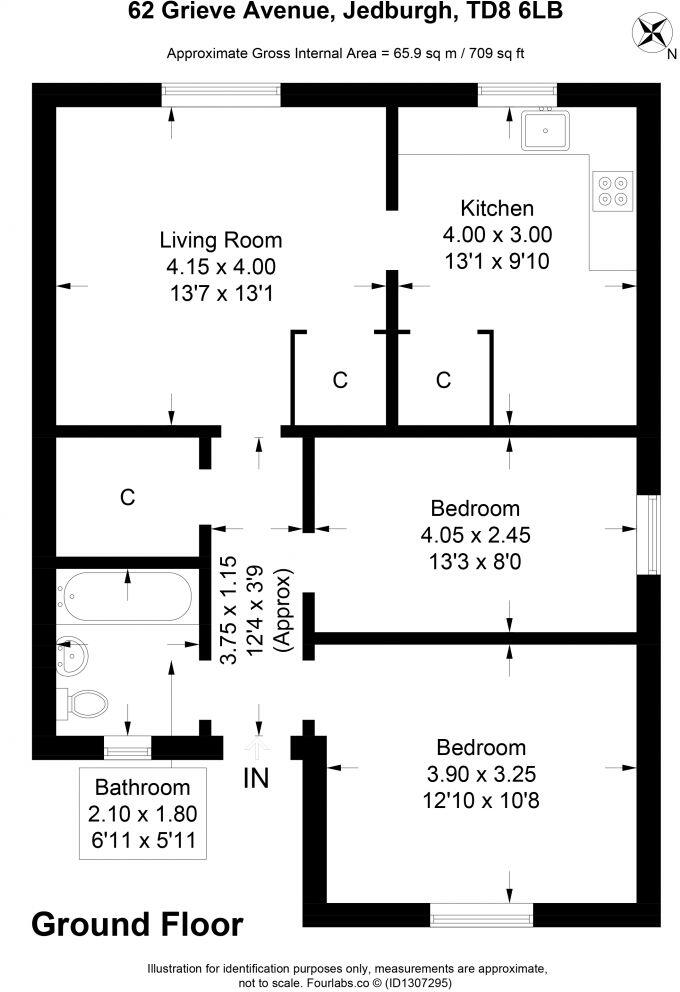 62 Grieve Avenue, Jedburgh, TD8 6LB floorplan