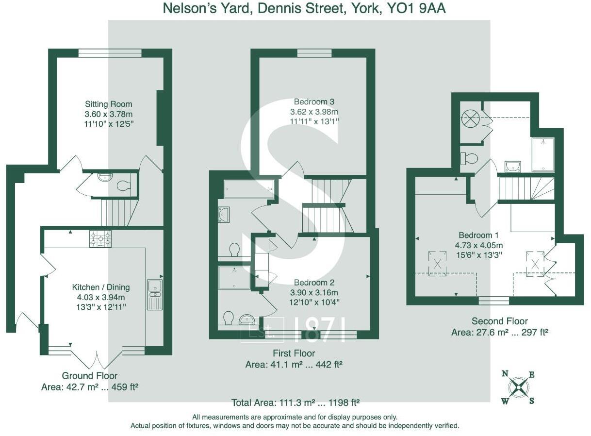 Nelson’s Yard, Dennis Street, York floorplan