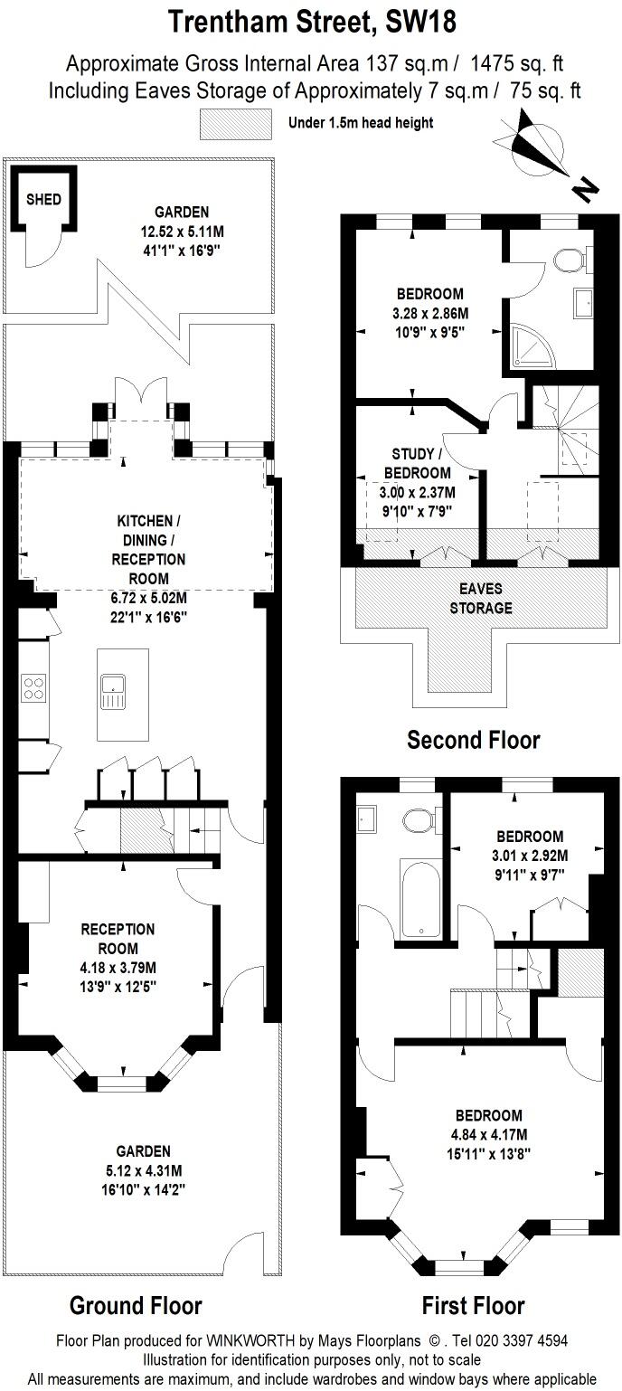 Trentham Street, London, SW18 floorplan