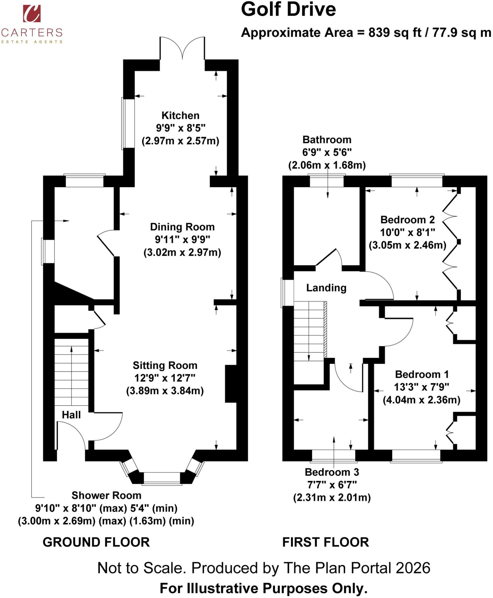 Golf Drive, Nuneaton, CV11 floorplan