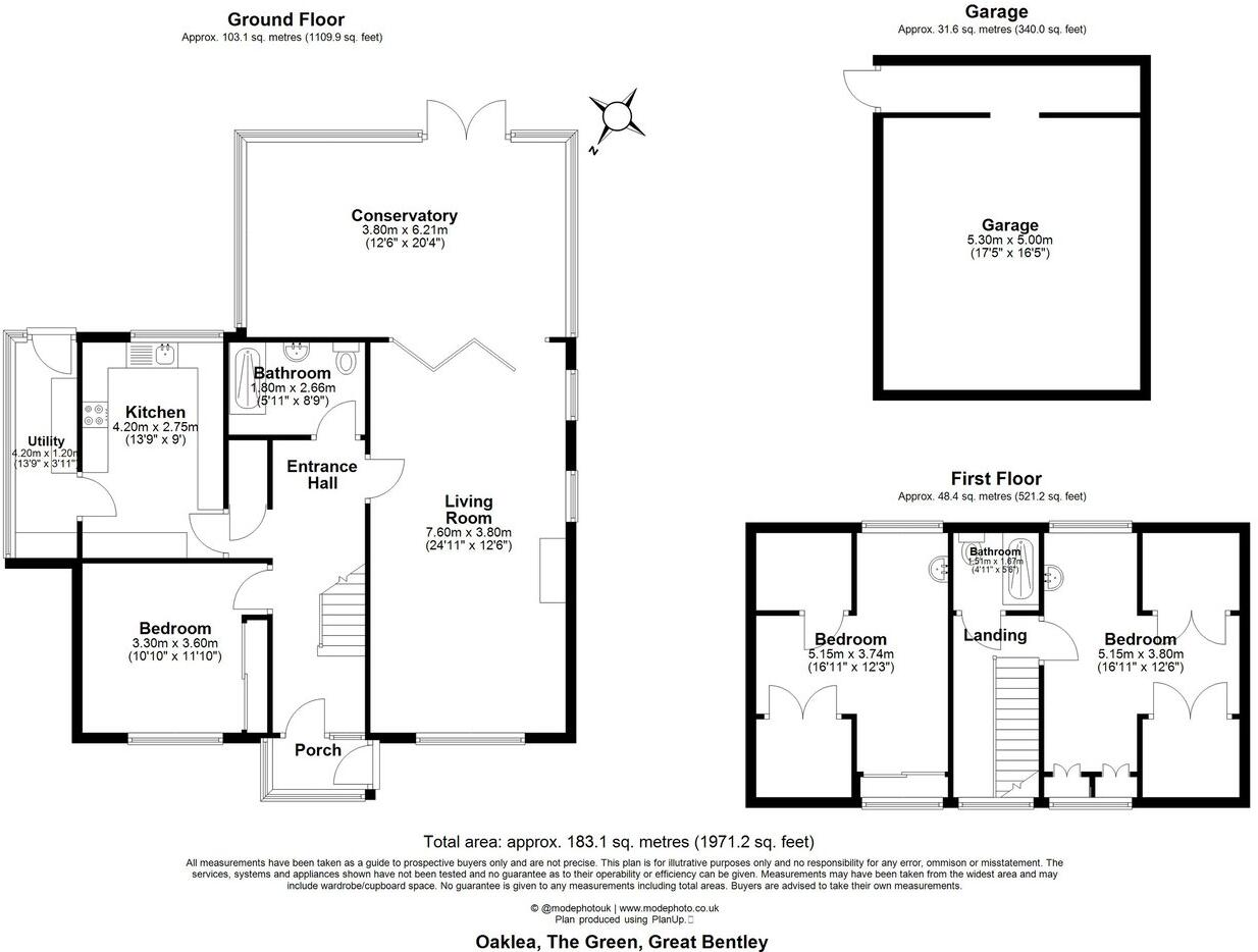 The Green, Great Bentley, Colchester, CO7 floorplan