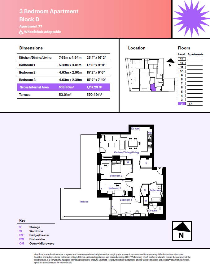 GLENGALL ROAD,
London,
SE15 6RZ floorplan