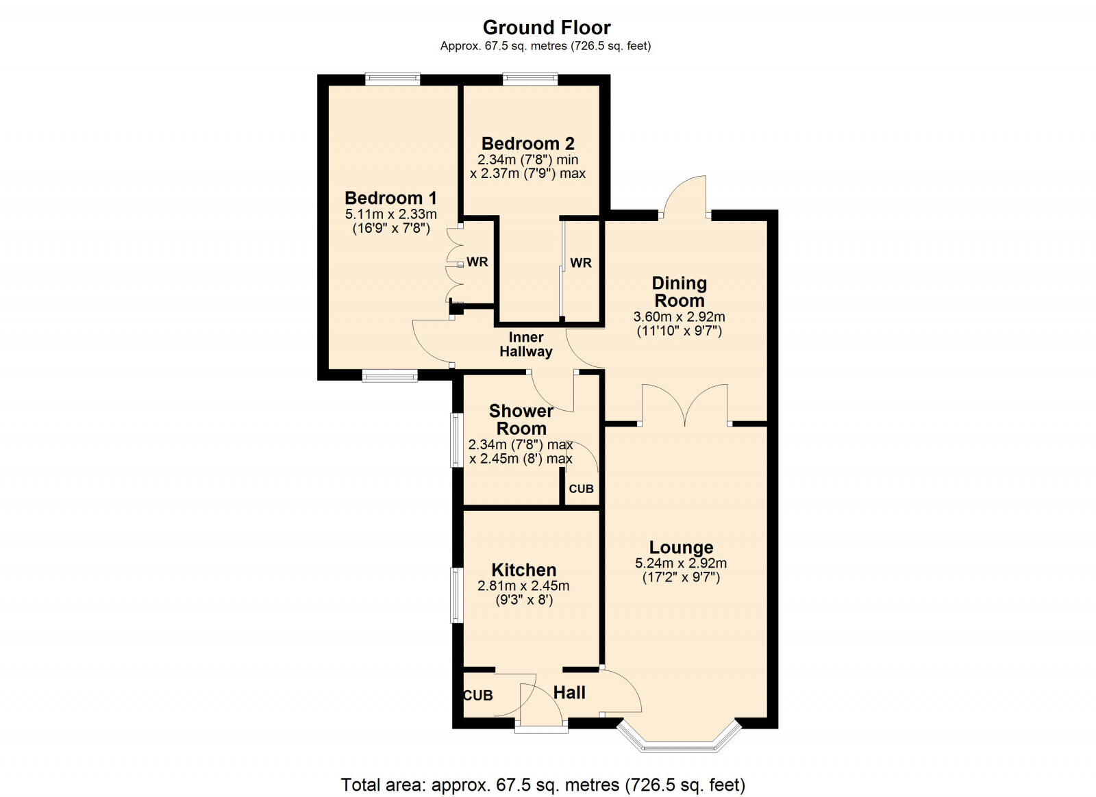 Bevan Gardens, Northway, Tewkesbury, GL20 floorplan