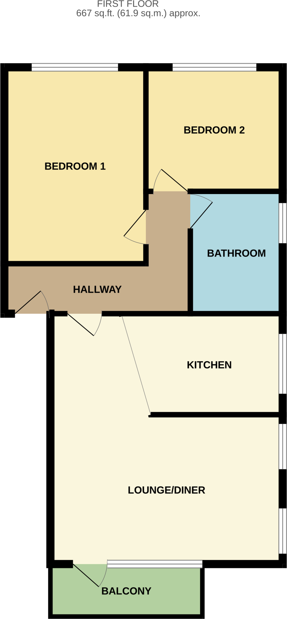 Marlborough Road, Bournemouth, Dorset, BH4 floorplan
