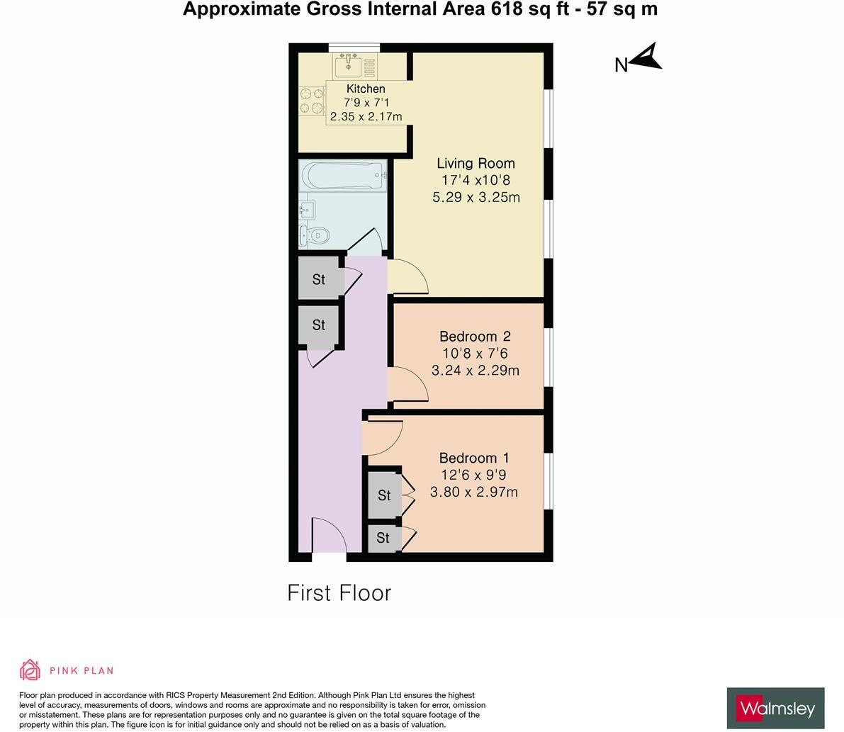 Coley Avenue, Reading floorplan