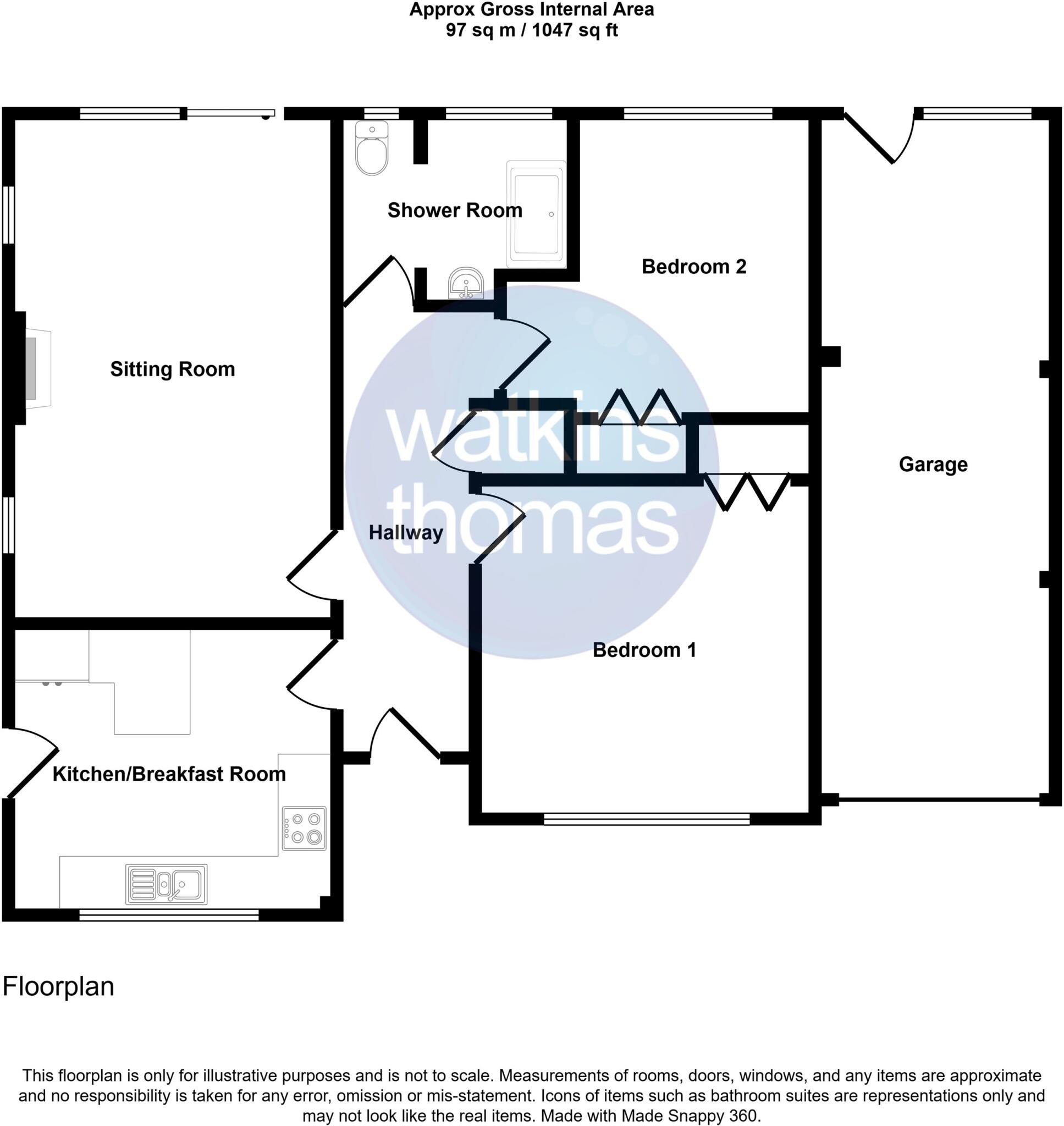 Irvine Close, Kings Acre, Hereford, HR4 floorplan