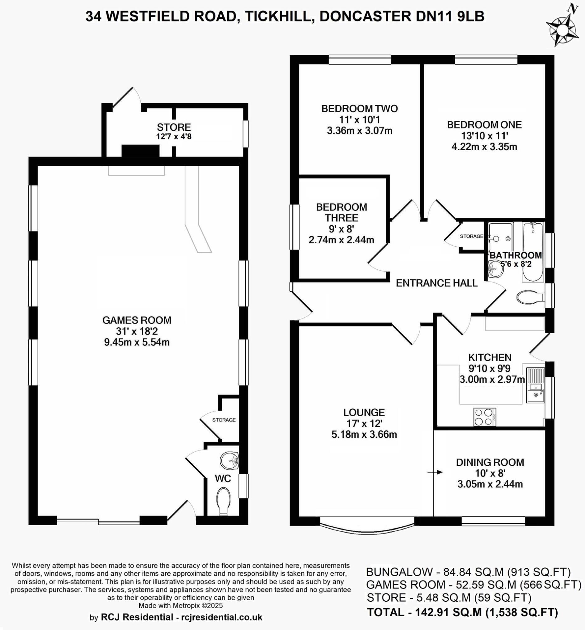 Westfield Road, Tickhill, Doncaster floorplan