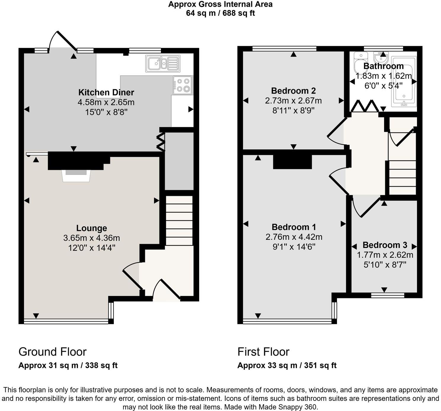 Harewood Road, Irlam, M44 floorplan