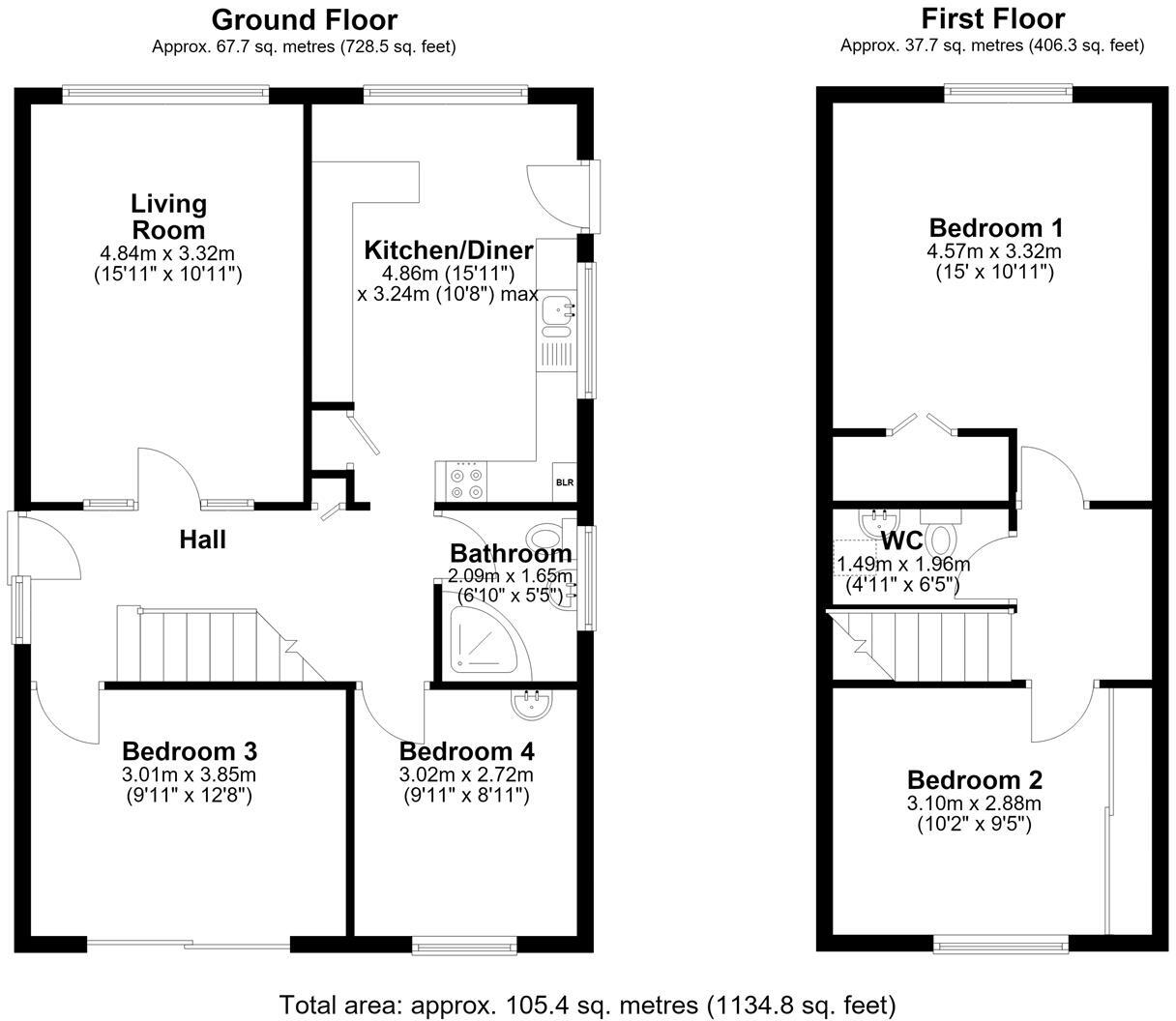Laburnum Drive, New Inn, Pontypool floorplan