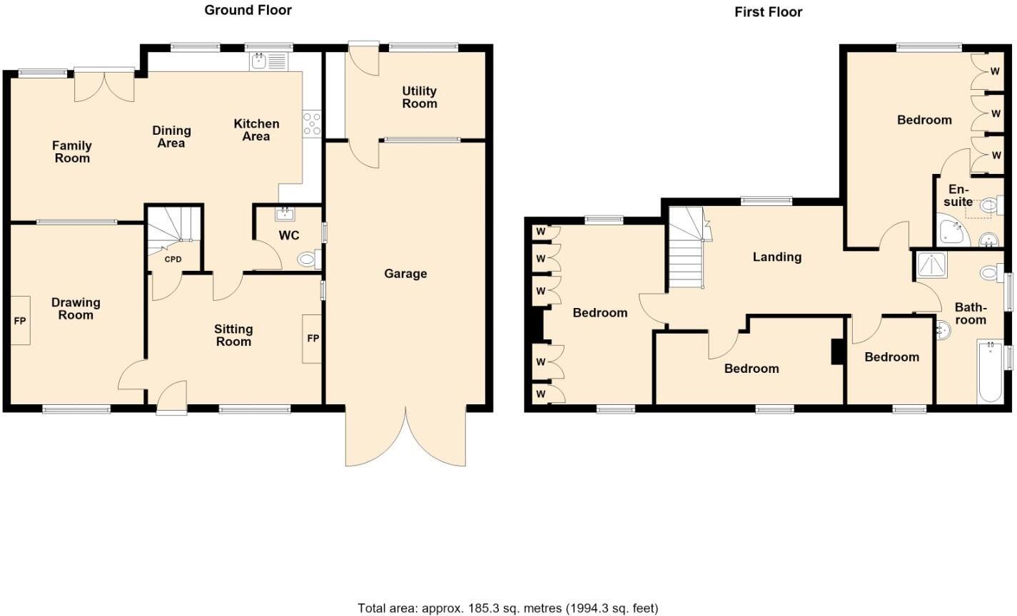 Windmill Lane, Ladbroke, Southam floorplan