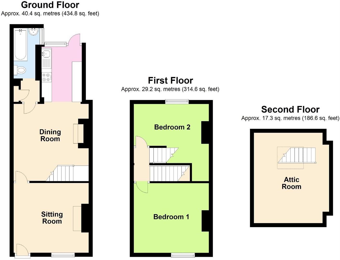 Shamrock Terrace, Deganwy, Conwy floorplan