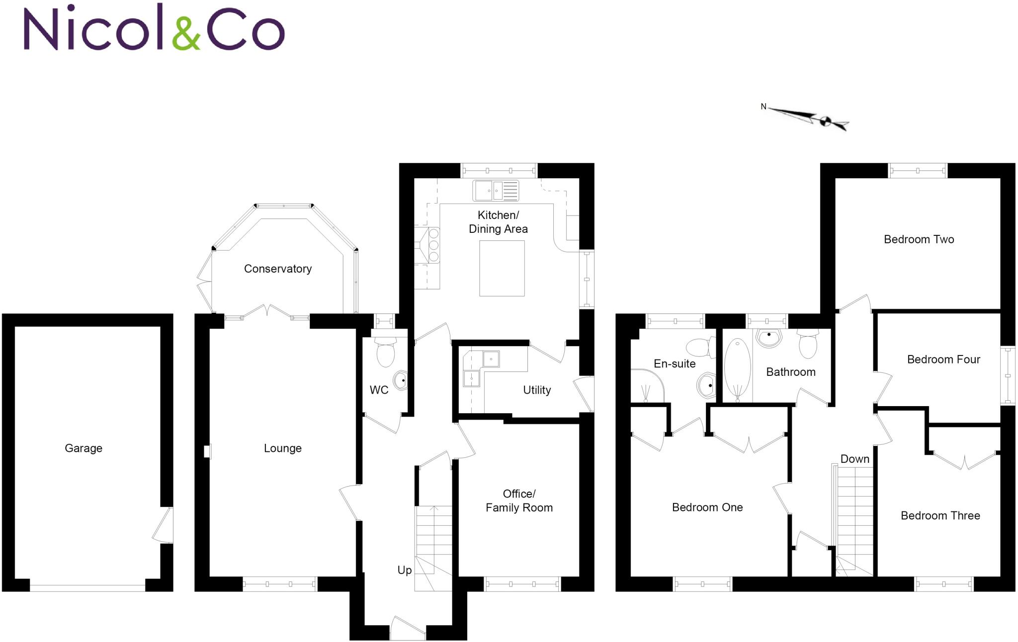 Old School Close, Cradley, Malvern, Herefordshire, WR13 floorplan