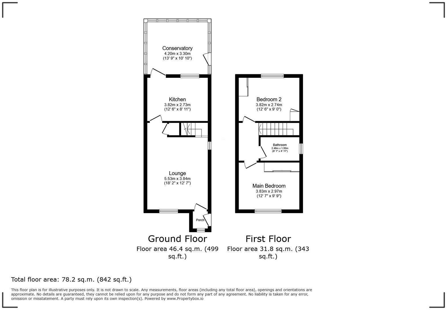 25 Ronaldsway, Rhy, LL18 2LB floorplan